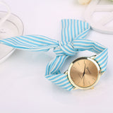 OTOKY 2019 women's watch Quartz Wristwatch women watches Stripe Floral Cloth Quartz Dial Bracelet Wristwatch Watch reloj mujer