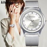 Hot Luxury Brand Women's Casual Plastic Strap Band Watch Analog Wrist Watches Alloy Quartz Female Clock Montre Femme Reloj Mujer