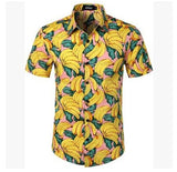 NEW Men Hawaiian Shirts Summer Floral Printed Beach Short Sleeve Camp Casual Shirt Tops Blouse