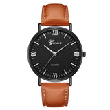 Geneva Mens Luxury Brand Watches Stainless Steel Analog Quartz Ladies Dress Wristwatches Clock Women's Watch montre homme QG