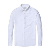 SIMWOOD autumn winter Men Shirts New 2019 Fashion 100% Pure Cotton basic Slim Fit Plus Size Brushed Oxford Shirts  180569
