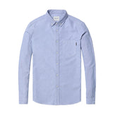 SIMWOOD autumn winter Men Shirts New 2019 Fashion 100% Pure Cotton basic Slim Fit Plus Size Brushed Oxford Shirts  180569