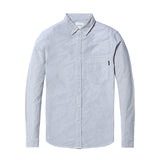 SIMWOOD autumn winter Men Shirts New 2019 Fashion 100% Pure Cotton basic Slim Fit Plus Size Brushed Oxford Shirts  180569