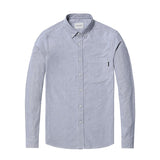 SIMWOOD autumn winter Men Shirts New 2019 Fashion 100% Pure Cotton basic Slim Fit Plus Size Brushed Oxford Shirts  180569