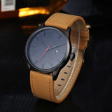 Men's Watch Men's Quartz Watch Sports Military Watch Leather Strap Men's Watch Calendar Complete Watch 2019 New