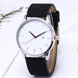 Men's Watch Men's Quartz Watch Sports Military Watch Leather Strap Men's Watch Calendar Complete Watch 2019 New