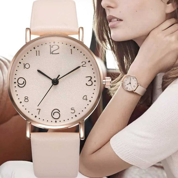 Women's Watches Rose Gold Luxury Fashion Simple All-match Women Clock Quartz Wristwatch Reloj Mujer Clock Relogio Feminino