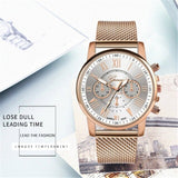 Watch Women'S Watch Women'S Watch Double Face Women'S Watch Silicone Mesh With Silicone Plated Strap