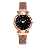 Ladies watch luminous Starry Sky Women's Watches Milanese Quartz Mesh With Magnetic Buckle decoration Girls gifts reloj mujer