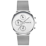 2019 Men's Business Watch Quartz Luxury Simple Blue Pointer Scrub Dial Male Fashion Atmosphere Calendar WristWatch Montre Homme