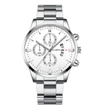 2019 Hot Sell CUENA Men Watch Luxury Men's Stainless Steel Sport Quartz Watches Analog Date Hours Wrist Watch relogio masculino