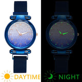 Women's quartz wristwatches Montre femme Vansvar Quartz Magnet Buckle Stainless Steel Sky Luminous Watch Zegarek damski***27