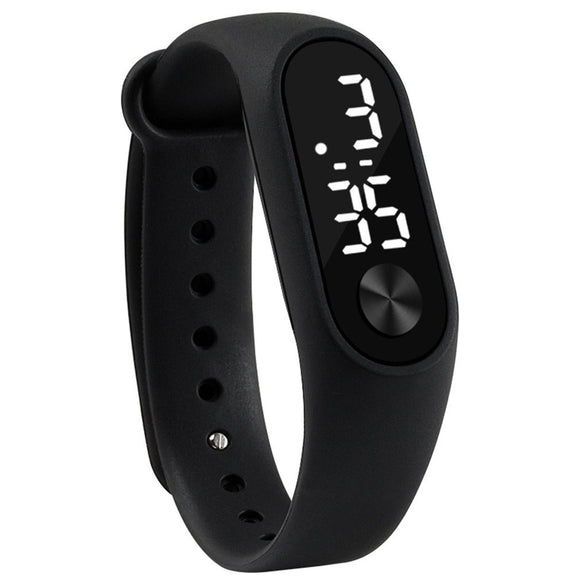 Men Women Casual Sports Bracelet Watches White LED Electronic Digital Candy Color Silicone Wrist Watch for Children Kids