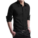 Shirts for men New Thin Breathable Military Men Shirts Long Sleeve Slim Men's Shirts Summer 2019 Business Men Brand Clothing