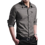 Shirts for men New Thin Breathable Military Men Shirts Long Sleeve Slim Men's Shirts Summer 2019 Business Men Brand Clothing