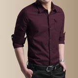 Shirts for men New Thin Breathable Military Men Shirts Long Sleeve Slim Men's Shirts Summer 2019 Business Men Brand Clothing