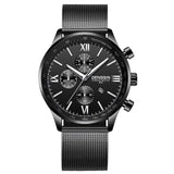 DENGQIN Men's Wrist Watch Stainless Steel Casual Quartz Analog Date Watch Man Watches Mens Clock Relogio Masculino 2019