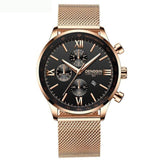 DENGQIN Men's Wrist Watch Stainless Steel Casual Quartz Analog Date Watch Man Watches Mens Clock Relogio Masculino 2019