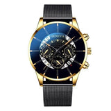 Luxury Ultra Thin Waterproof Men Calendar Watch Stainless Steel Anti-blue light Watches Men's Watches Quartz Reloj Hombre reloj