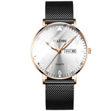 2019 New Fashion Ultra-thin Watch Men Top Luxury Brand Casual Men's Stainless Steel Mesh Strap Business Clock Men Wrist Watch