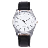 Men's Quartz Watch Simple style Business men's Fashion Leather Quartz Wrist Watch שעון גברים horloge man