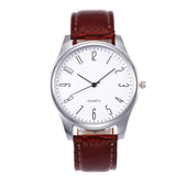 Men's Quartz Watch Simple style Business men's Fashion Leather Quartz Wrist Watch שעון גברים horloge man