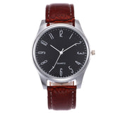 Men's Quartz Watch Simple style Business men's Fashion Leather Quartz Wrist Watch שעון גברים horloge man