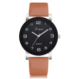 Lvpai Women's Casual Quartz Leather Band Watch Analog Wrist Watch