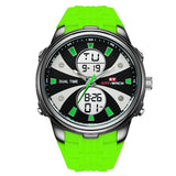 KAT-WACH  Silicone Sports Digital Wristwatches Men's Multi-function LED  Waterproof Swimming Diving Sports Quartz Wristwatches