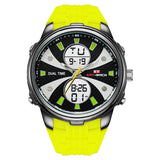 KAT-WACH  Silicone Sports Digital Wristwatches Men's Multi-function LED  Waterproof Swimming Diving Sports Quartz Wristwatches