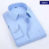 Kcoyster Men Shirt Black Long Sleeve Big Size Formal Shirts for Men Office Clothing 6XL 7XL 8XL Dress camisa social masculina