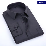 Kcoyster Men Shirt Black Long Sleeve Big Size Formal Shirts for Men Office Clothing 6XL 7XL 8XL Dress camisa social masculina