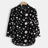 New Mens Shirt 2019 Vintage Boho Dot Long Sleeve Elegant Dress Shirts Men Casual Formal Party Shirts Tops Camisa Slim Fit Hombre